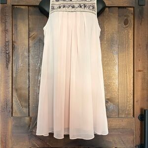 BCBGeneration Light Pink Embroidered Kids Dress